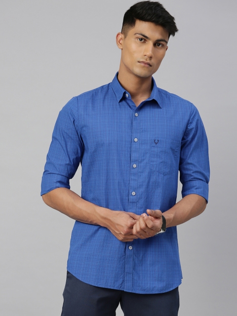 

Allen Solly Men Blue Slim Fit Checked Casual Shirt