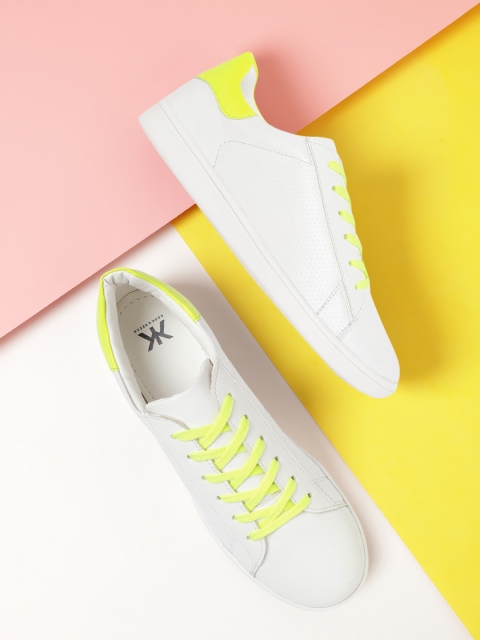 

Kook N Keech Women White Perforated Sneakers