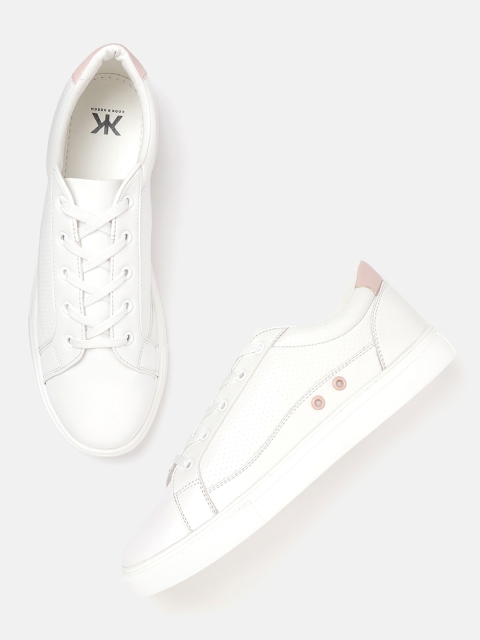 

Kook N Keech Women White Perforated Sneakers