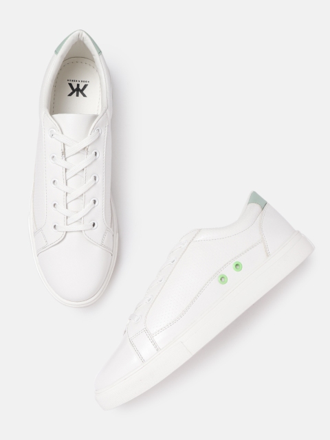 

Kook N Keech Women White Perforated Sneakers