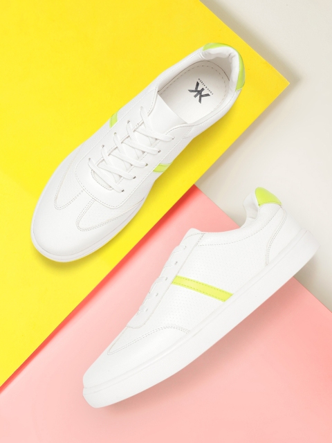 

Kook N Keech Women White Perforated Sneakers