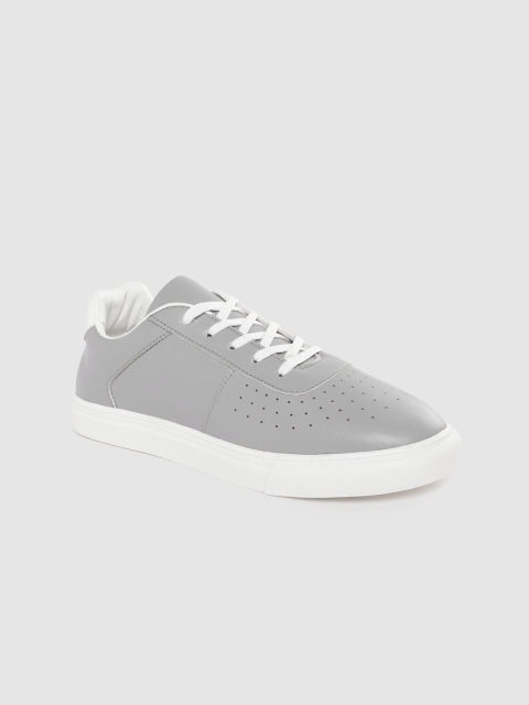 

The Roadster Lifestyle Co Women Grey Perforated Sneakers