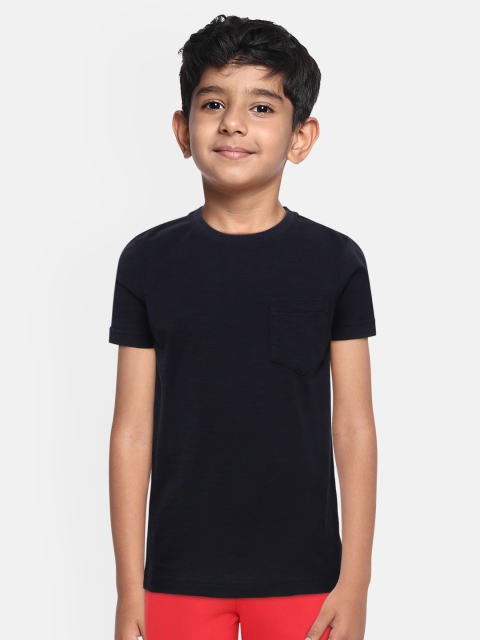

Marks & Spencer Boys Navy Blue Solid Round Neck Sustainable T-shirt