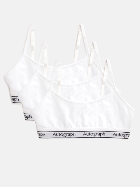

Marks & Spencer Girls Pack of 3 White Solid Beginners Bras T717617A