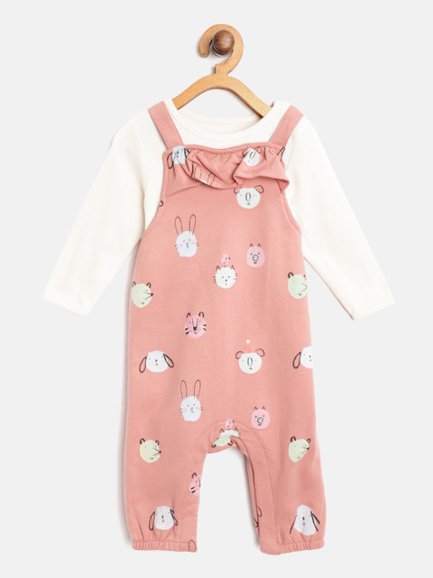 

Marks & Spencer Infant Kids Peach-Coloured Printed Sustainable Clothing Set