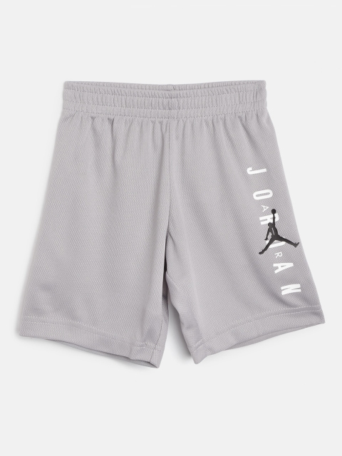 

Jordan Boys & White Brand Logo Print Detail Vert Sports Shorts, Grey