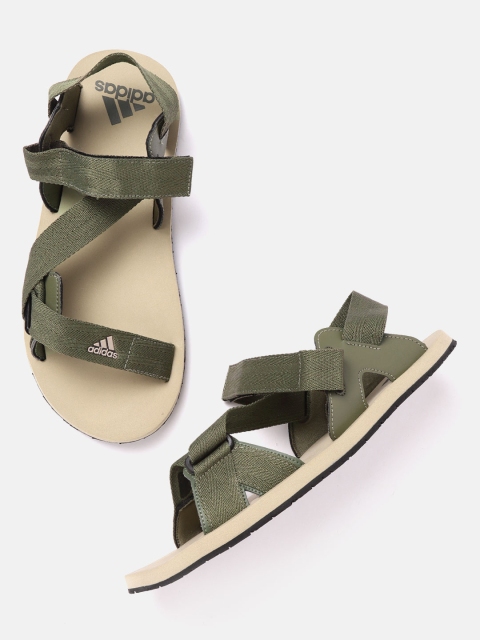 

ADIDAS Men Olive Green Solid Avior 2.0 Sports Sandals