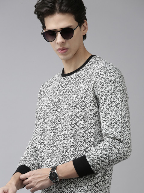 

BEAT LONDON by PEPE JEANS Men White Typography Printed Sweatshirt