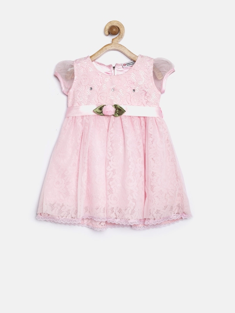 

Peppermint Girls Pink Lace Fit & Flare Dress