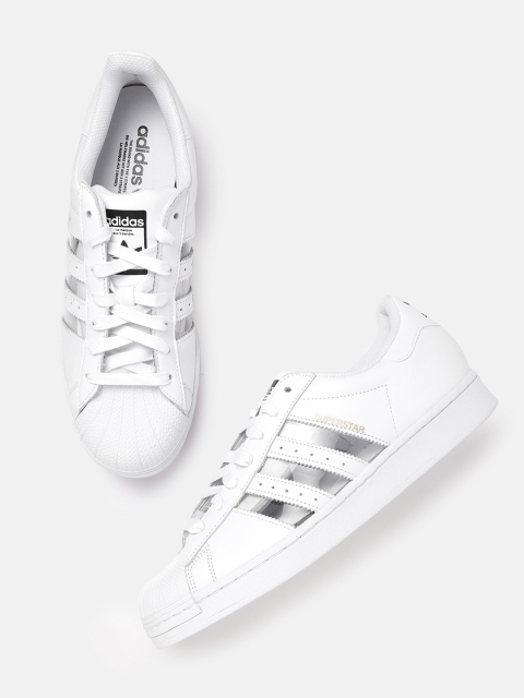 

ADIDAS Originals Men White & Transparent Textured Superstar Sneakers