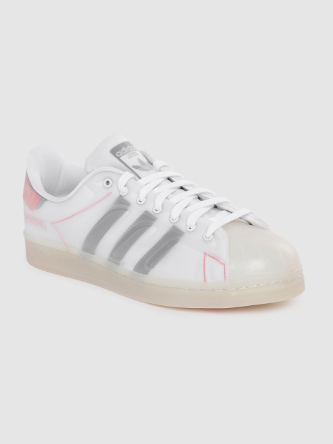 

ADIDAS Originals Men White Striped Detail Superstar Future Nutshell Sneakers