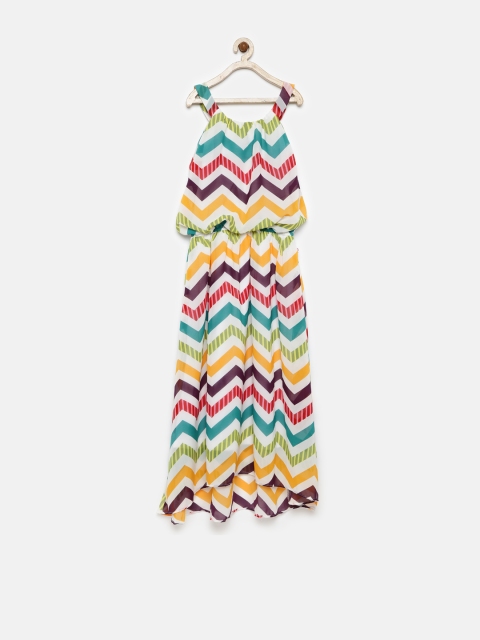 

Peppermint Girls Multicoloured Printed Blouson Dress, Multi