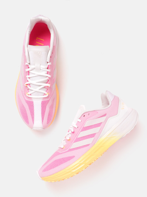 

ADIDAS Women Pink & White Colourblocked Detail SL20 Running Shoes