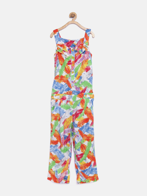 

Peppermint Girls Multicoloured Printed Jumpsuit, Multi