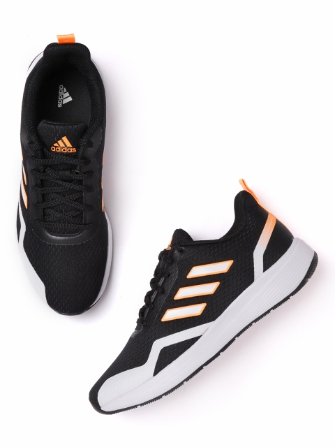 

ADIDAS Men Black & Orange Ampligy Woven Design Running Shoes