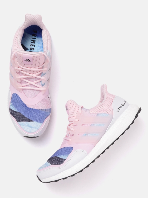 

ADIDAS Women Pink & Blue Ultraboost DNA Running Shoes
