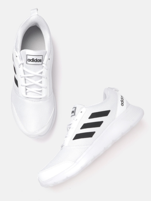 

ADIDAS Men White Woven Design Adivat Running Shoes