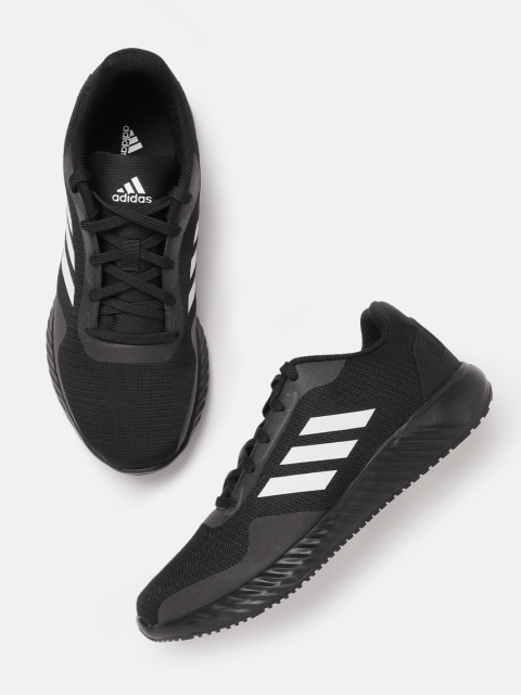 

ADIDAS Men Black & White Woven Design Nova Running Shoes