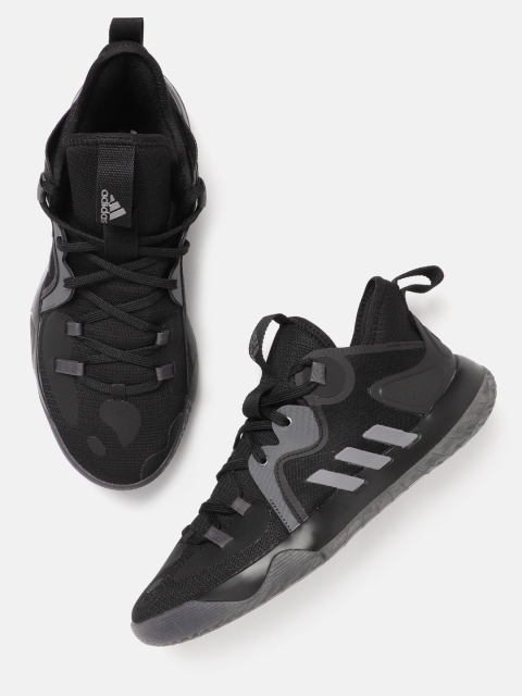 

ADIDAS Unisex Black & Grey Harden Stepback 2 Basketball Shoes