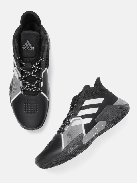 

ADIDAS Unisex Black & Charcoal Grey Court Vision 2 Basketball Shoes