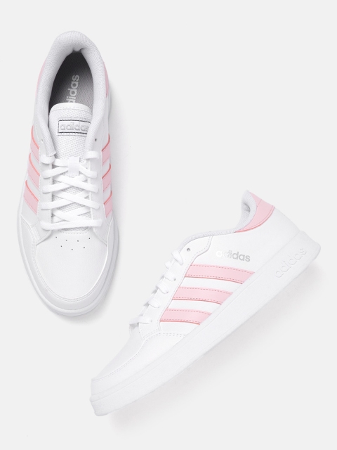 

ADIDAS Women White Solid Breaknet Sneakers