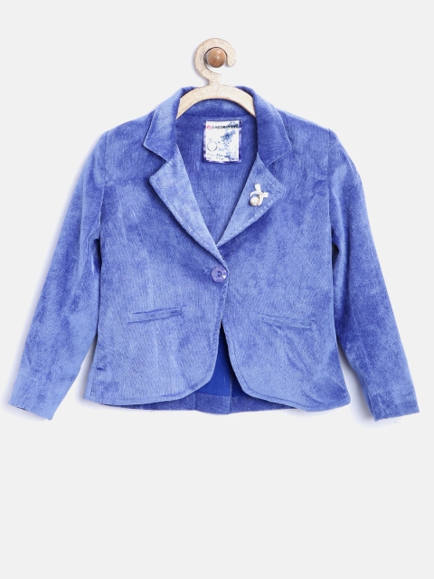 

Peppermint Girls Blue Corduroy Coat