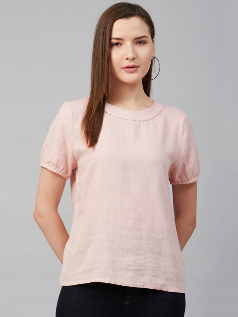 

Marks & Spencer Women Pink Solid Top