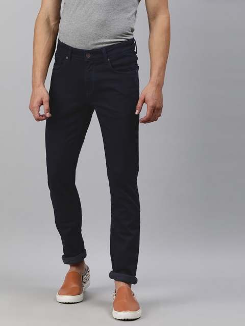 

SPYKAR Men Navy Skinny Fit Low-Rise Clean Look Stretchable Jeans, Navy blue