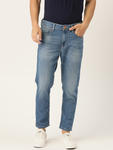 

United Colors of Benetton Men Navy Blue Regular Fit Low-Rise Clean Look Stretchable Jeans