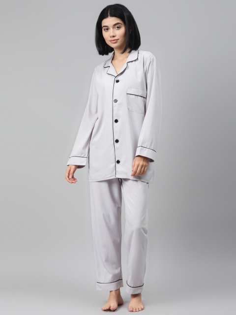 

I AM FOR YOU Women Grey Night suit