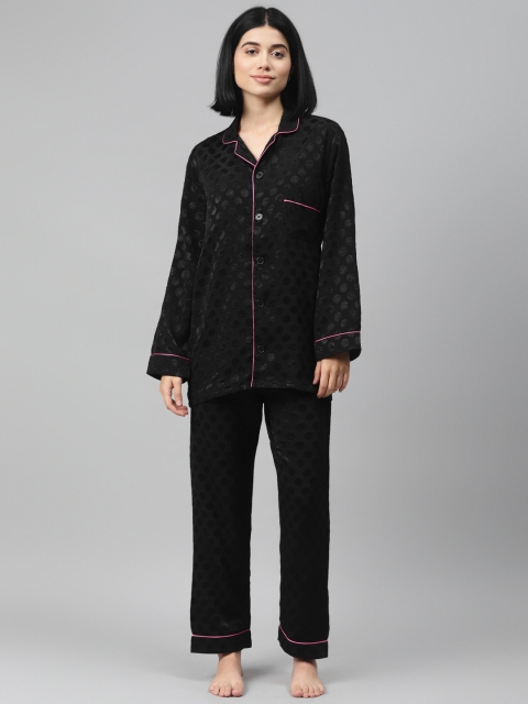 

I AM FOR YOU Women Black Night suit