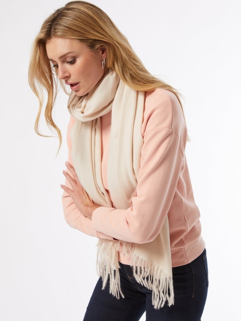 

DOROTHY PERKINS Women Beige Solid Scarf