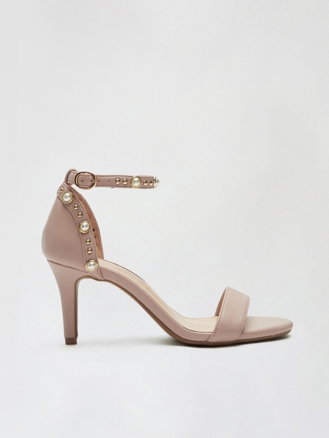 

DOROTHY PERKINS Women Dusty Pink Studded Slim Heels