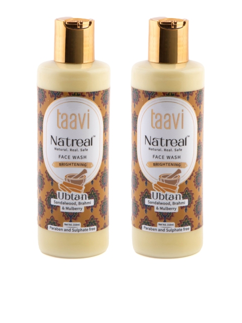 

Taavi Set of 2 Unisex Natural Ubtan Face Wash, Transparent
