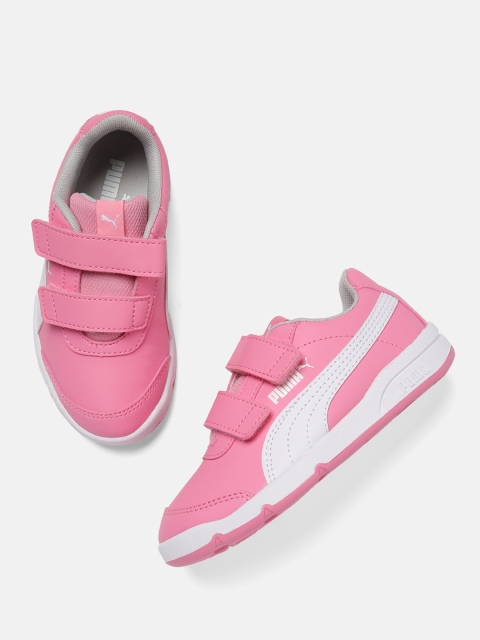 

Puma Boys Pink & White Stepfleex 2 SL VE V PS Sneakers