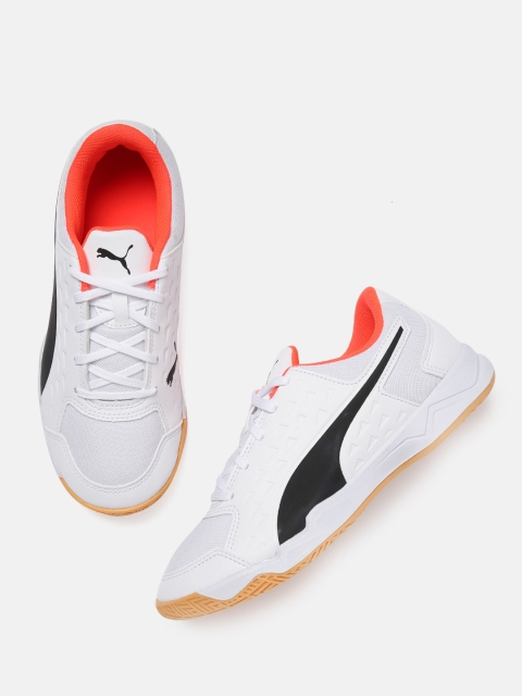 

Puma Boys White Solid Auriz Jr Sneakers