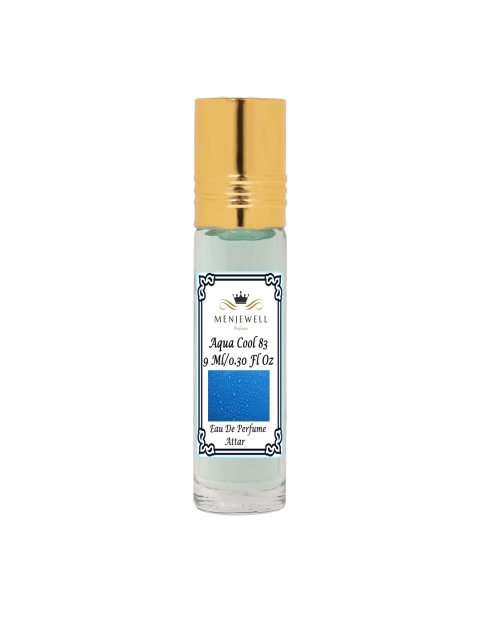 

Menjewell Fragrances Fresh Aqua Cool Long Lasting Natural Attar 9ml, Transparent