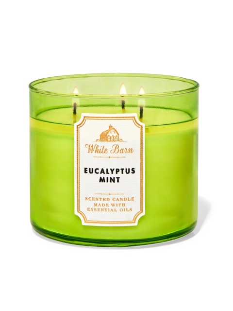 

Bath & Body Works Eucalyptus Mint 3-Wick Candle, Green