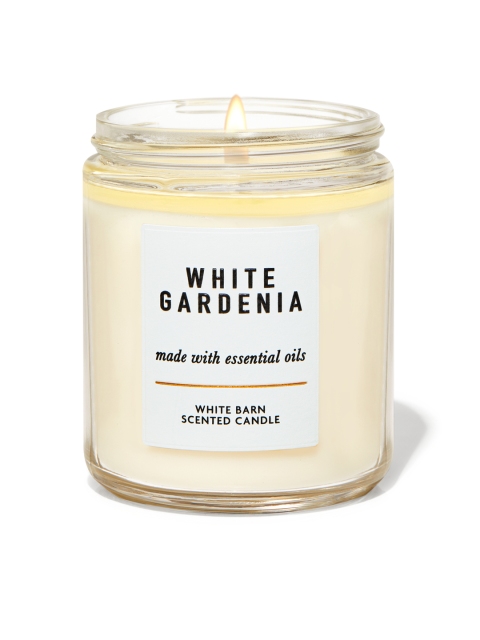 

Bath & Body Works White Gardenia White Barn Scented Single Wick Candle, 198g