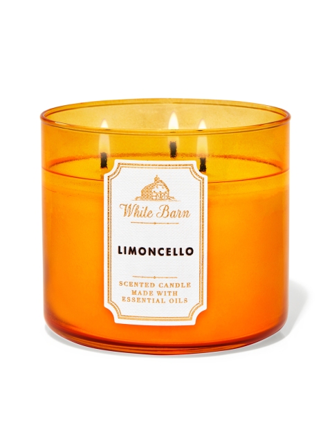 

Bath & Body Works Limoncello 3-Wick White Barn Scented Candle, 411g, Orange