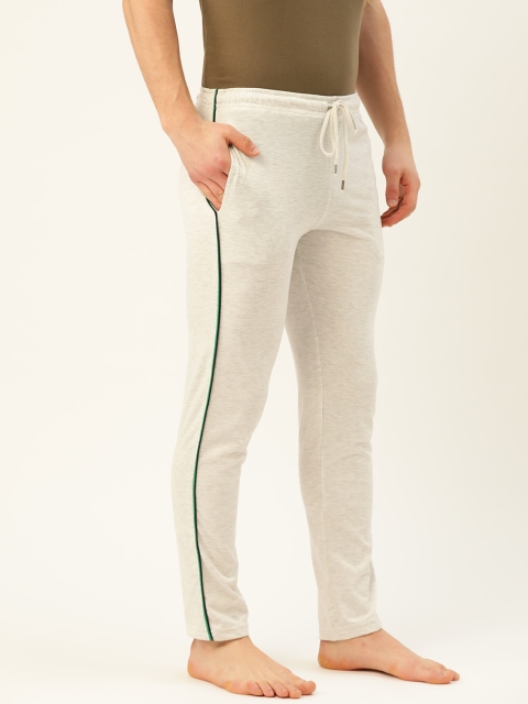 

PORTBLAIR Men Grey Melange Regular Fit Solid Lounge Pants