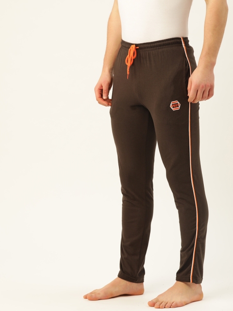 

PORTBLAIR Men Coffee Brown Regular Fit Solid Lounge Pants