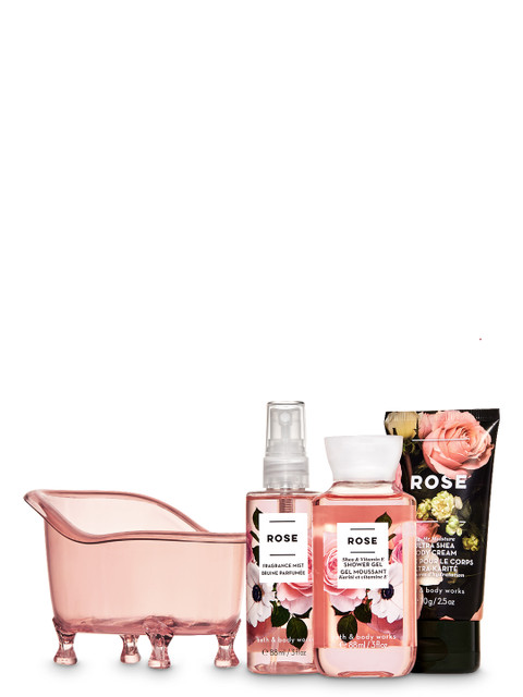 

Bath & Body Works Unisex Rose Mini Bathtub Gift Set, Pink