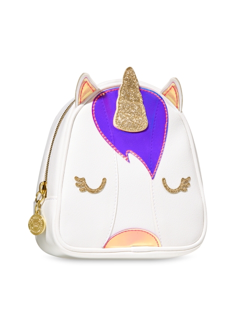 

Bath & Body Works Women White & Blue Unicorn Cosmetic Bag