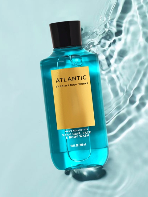 

Bath & Body Works Atlantic 3-in-1 Hair, Face & Body Wash 295 ml, Turquoise blue