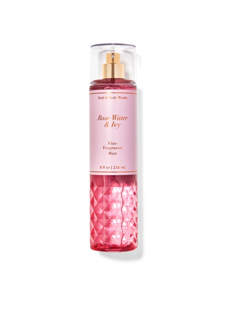 

Bath & Body Works Rose Water & Ivy Fine Fragrance Mist-236 ml, Pink