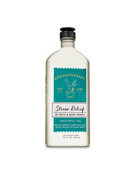 

Bath & Body Works Aromatherapy Eucalyptus + Tea Stress Relief Foam Body Wash - 295ml, Turquoise blue