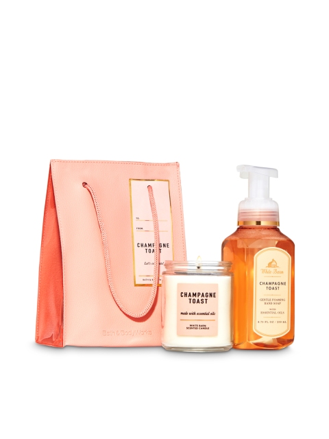 

Bath & Body Works Champagne Toast Gift Bag Set, Pink