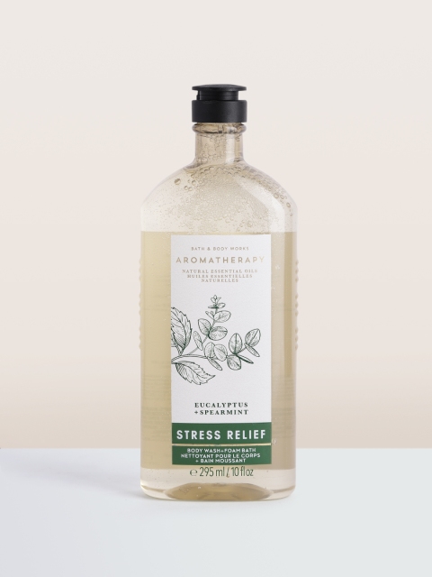 

Bath & Body Works Aromatherapy Eucalyptus Spearmint Body Wash & Foam Bath 295 ml, White