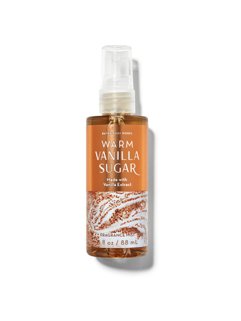 

Bath & Body Works Warm Vanilla Sugar Travel Size Fine Fragrance Mist-88 ml, Brown